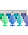 marine | stemm | silicone unbreakable wine glasses - porter green | style + sustainability
