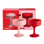 cherry + blush | mecc | unbreakable silicone cocktail coupes | porter green, coupe cocktail glass, coupe glass, coloured cocktail glasses, unbreakable cocktail glasses, cocktail glasses australia