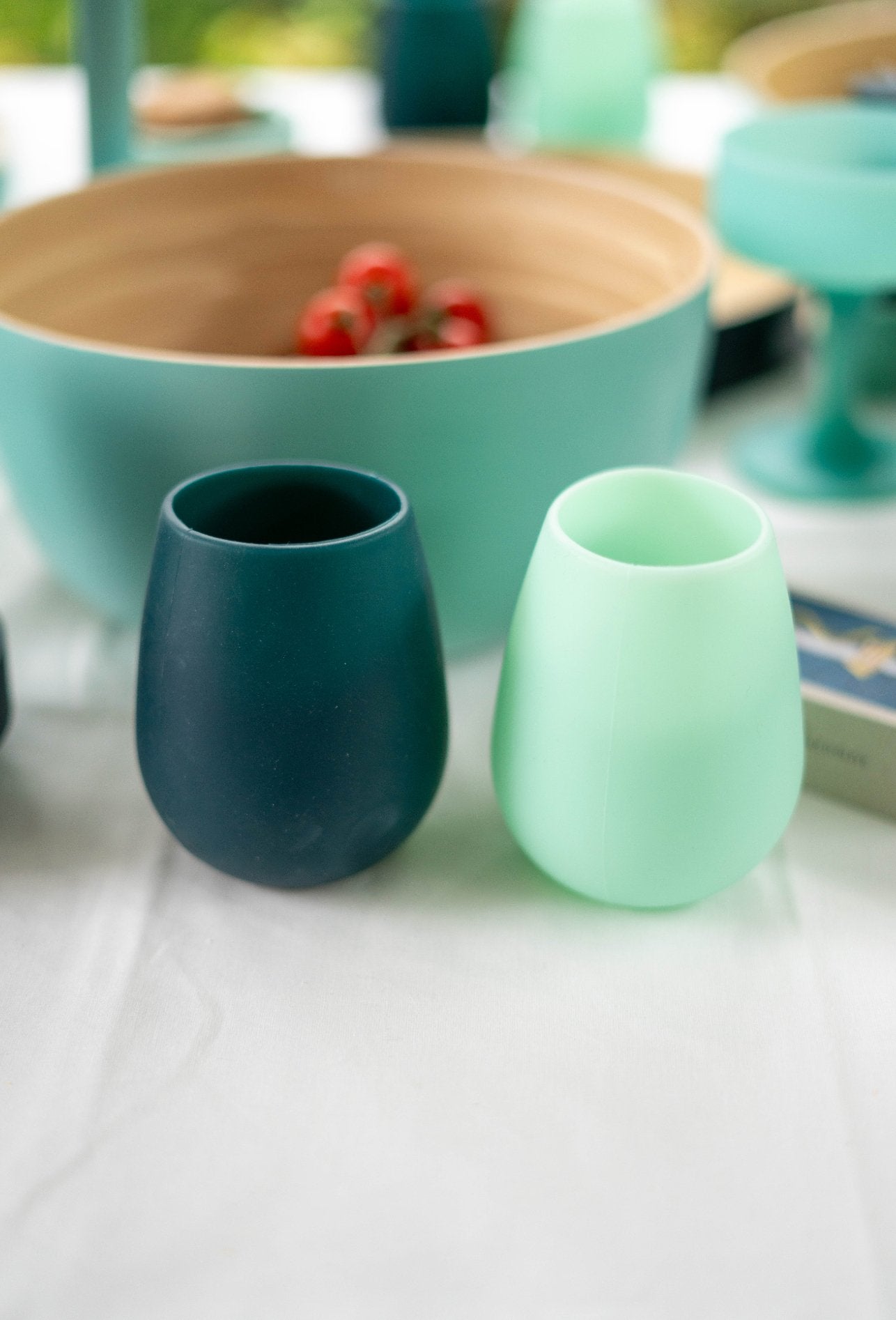 mist + ink | fegg | silicone unbreakable glasses - porter green | style + sustainability