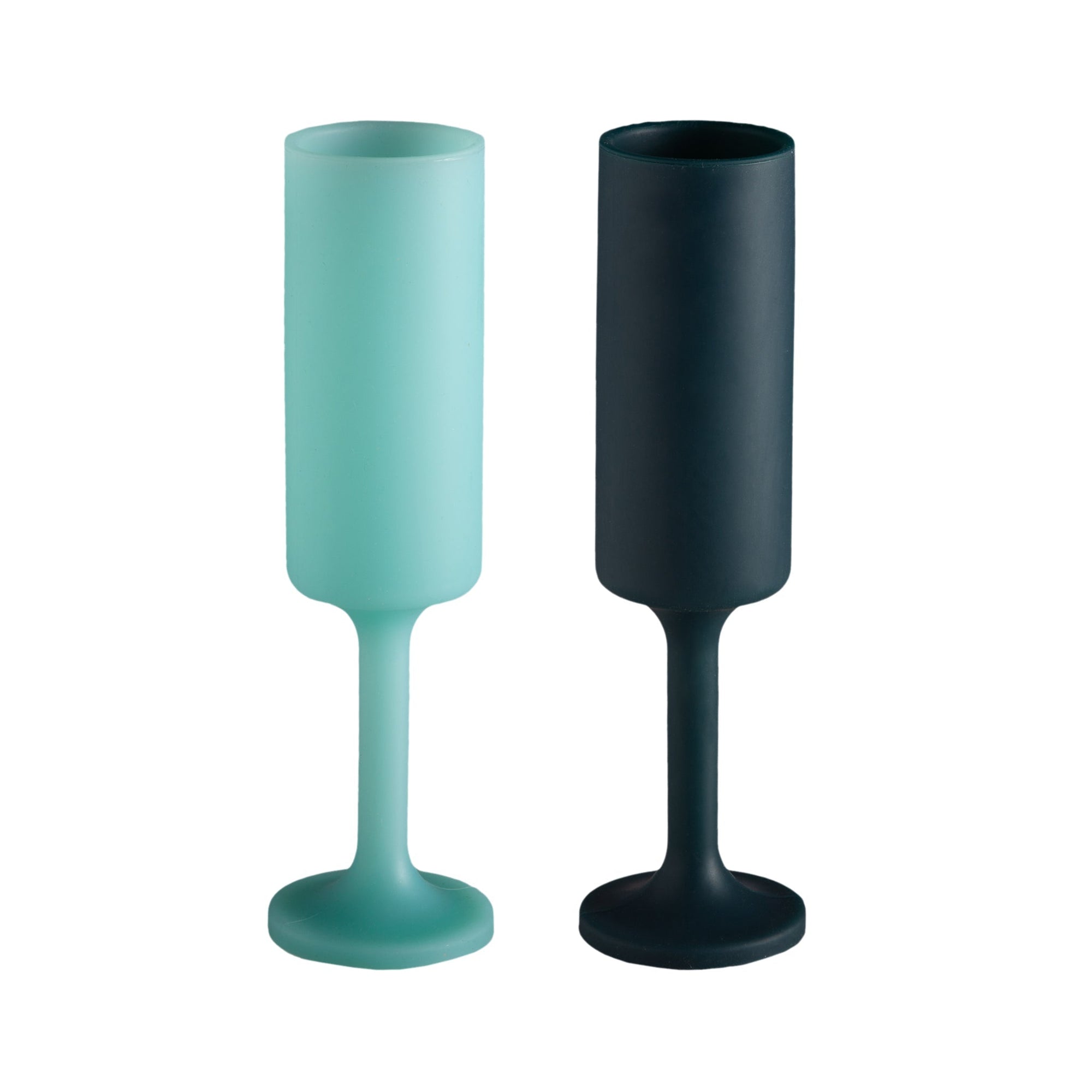 mist + ink | seff | silicone unbreakable champagne flute - porter green | style + sustainability