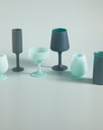 mist + ink | seff | silicone unbreakable champagne flute - porter green | style + sustainability
