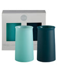 mist + ink | stegg | silicone unbreakable highball glasses - porter green | style + sustainability