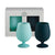 mist + ink | stemm | silicone unbreakable wine glasses - porter green | style + sustainability