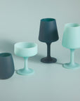 mist + ink | swepp | silicone unbreakable wine glasses - porter green | style + sustainability