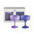 tanzanite + amethyst