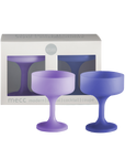 tanzanite + amethyst | mecc | silicone unbreakable cocktail glasses