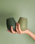 sage + olive | fegg | silicone unbreakable glasses - porter green | style + sustainability