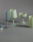 sage + olive | mecc | silicone unbreakable cocktail glasses - porter green | style + sustainability