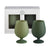 sage + olive | stemm | silicone unbreakable wine glasses - porter green | style + sustainability