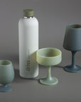 sage + olive | swepp | silicone unbreakable wine glasses - porter green | style + sustainability