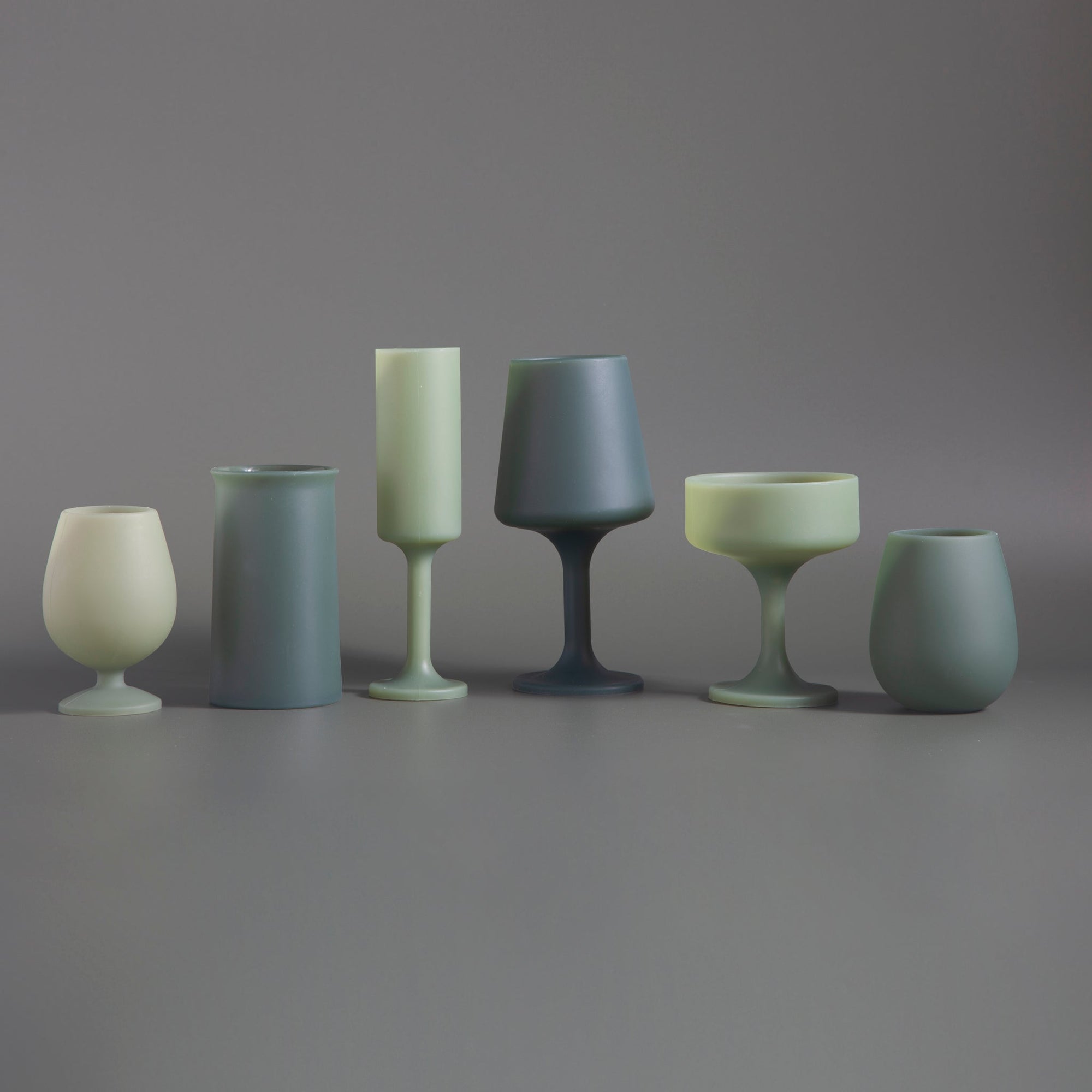 sage + olive | swepp | silicone unbreakable wine glasses - porter green | style + sustainability