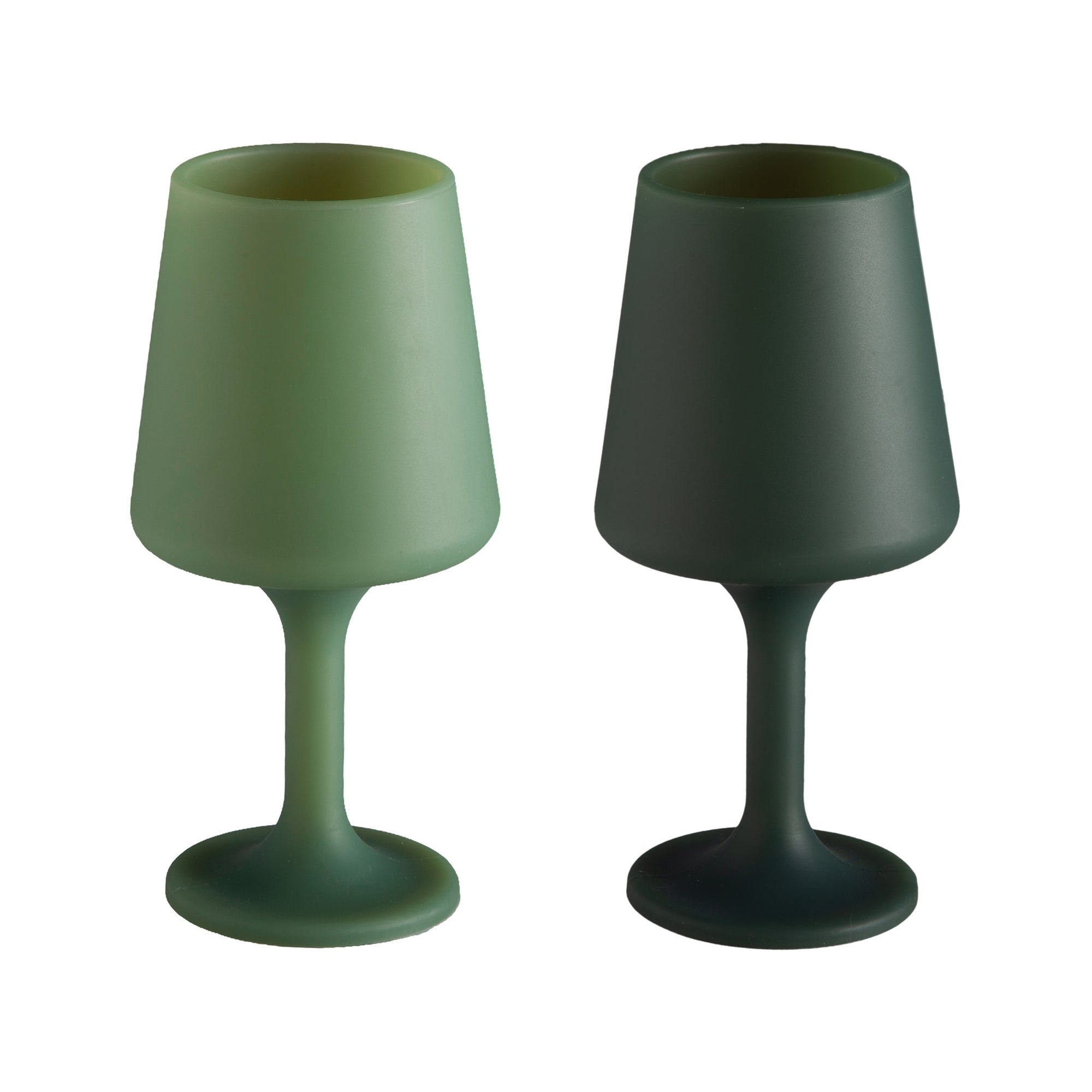 sage + olive | swepp | silicone unbreakable wine glasses - porter green | style + sustainability