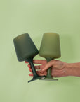 sage + olive | swepp | silicone unbreakable wine glasses - porter green | style + sustainability