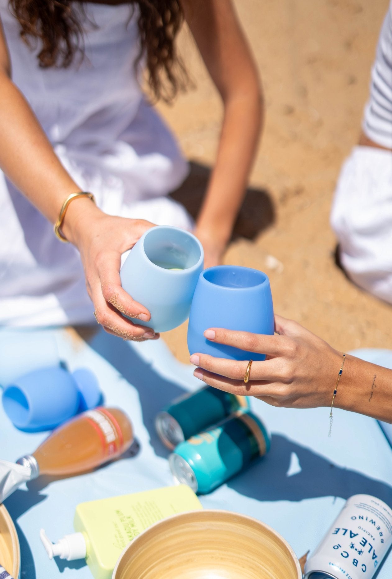 sky + kingfisher | fegg | silicone unbreakable glasses - porter green | style + sustainability