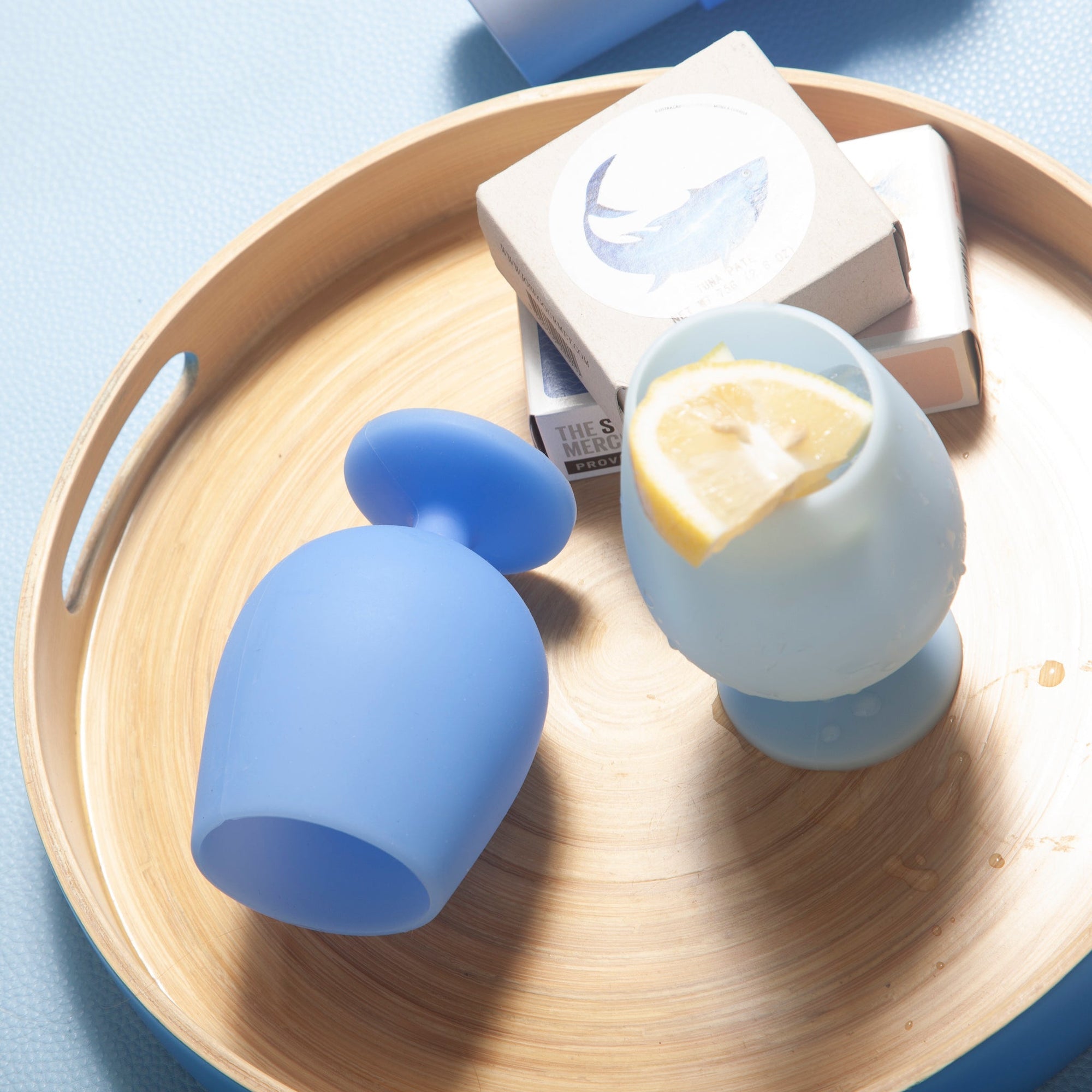 sky + kingfisher | stemm | silicone unbreakable wine glasses - porter green | style + sustainability