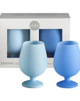 sky + kingfisher | stemm | silicone unbreakable wine glasses - porter green | style + sustainability