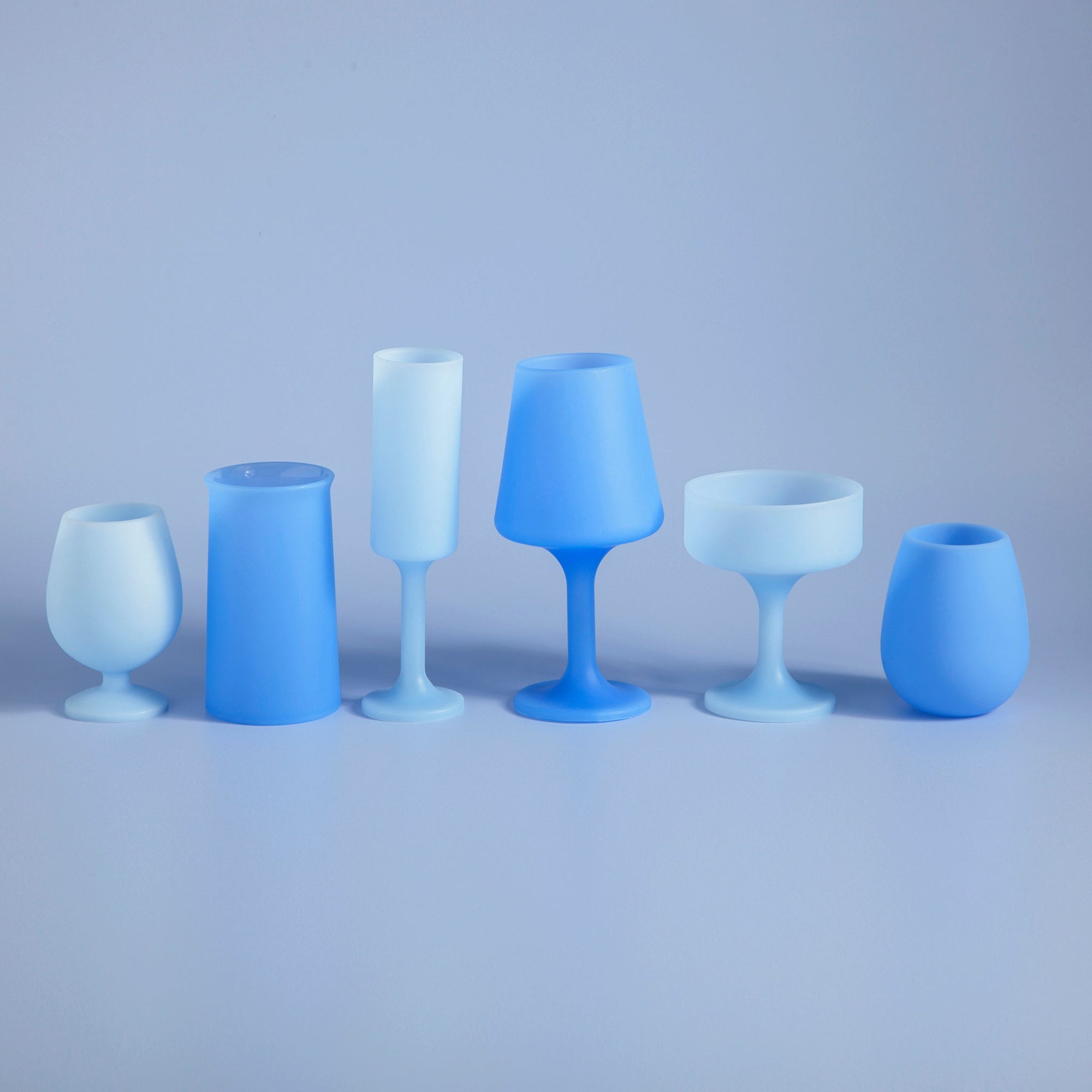 sky + kingfisher | swepp | silicone unbreakable wine glasses - porter green | style + sustainability