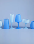 sky + kingfisher | swepp | silicone unbreakable wine glasses - porter green | style + sustainability