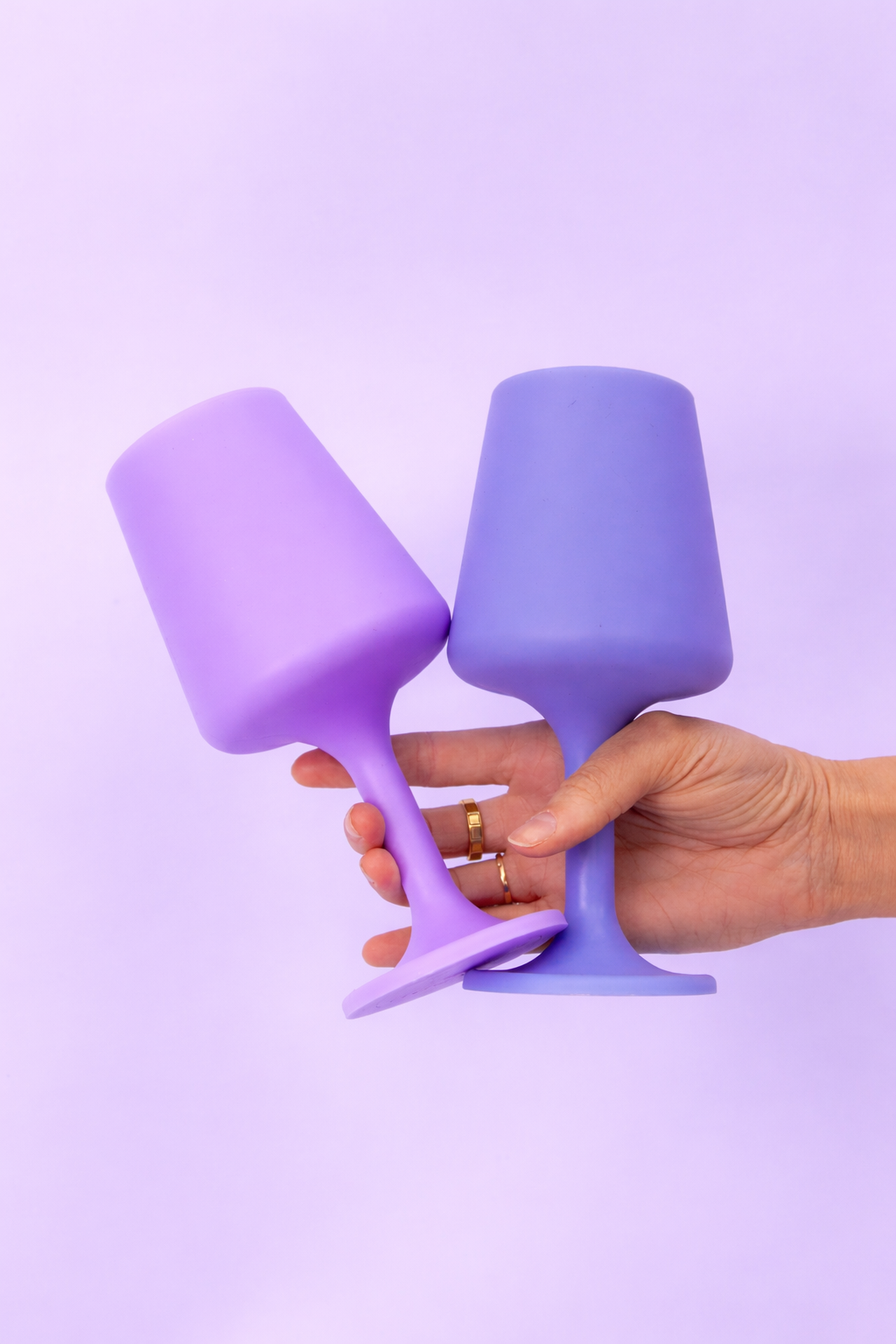 tanzanite + amethyst | swepp | silicone unbreakable wine glasses