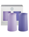 tanzanite + amethyst | stegg |  silicone unbreakable highball glasses