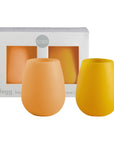 sunflower + apricot | fegg | silicone unbreakable glasses