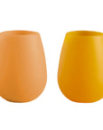 sunflower + apricot | fegg | silicone unbreakable glasses