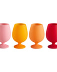 sunset | stemm | silicone unbreakable wine glasses - porter green | style + sustainability