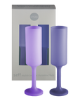 tanzanite + amethyst | seff | silicone unbreakable champagne flute