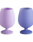 tanzanite + amethyst | stemm | silicone unbreakable wine glasses
