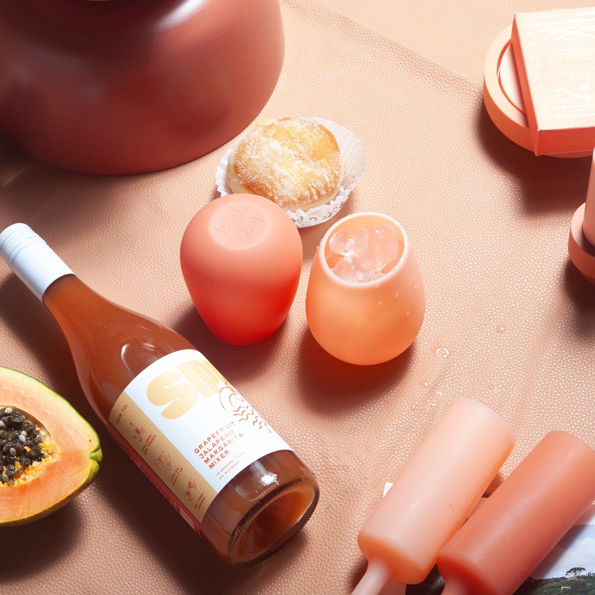 terra + peach | fegg | silicone unbreakable glasses - porter green | style + sustainability