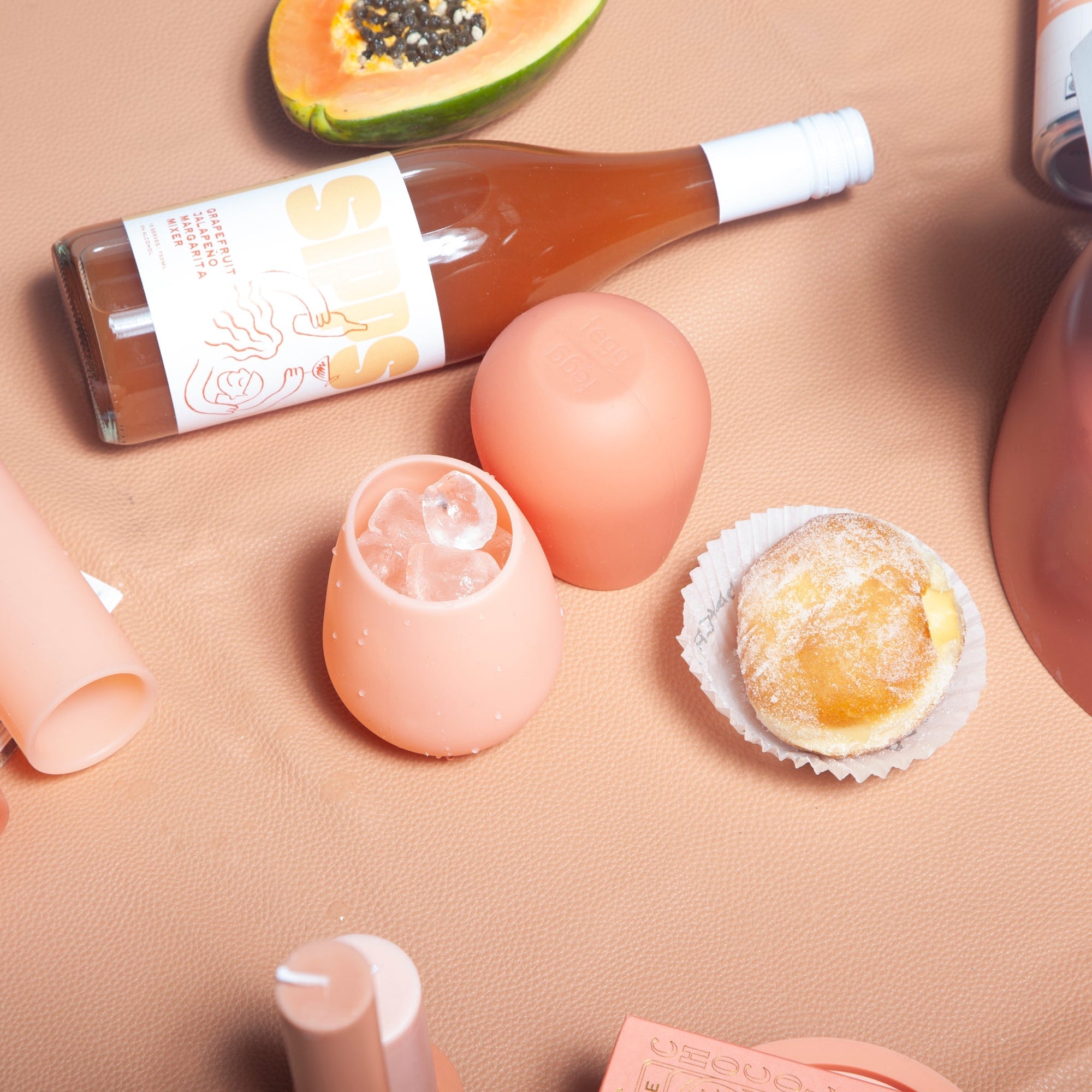 terra + peach | fegg | silicone unbreakable glasses - porter green | style + sustainability