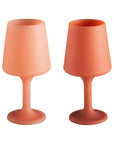 terra + peach | swepp | silicone unbreakable wine glasses - porter green | style + sustainability