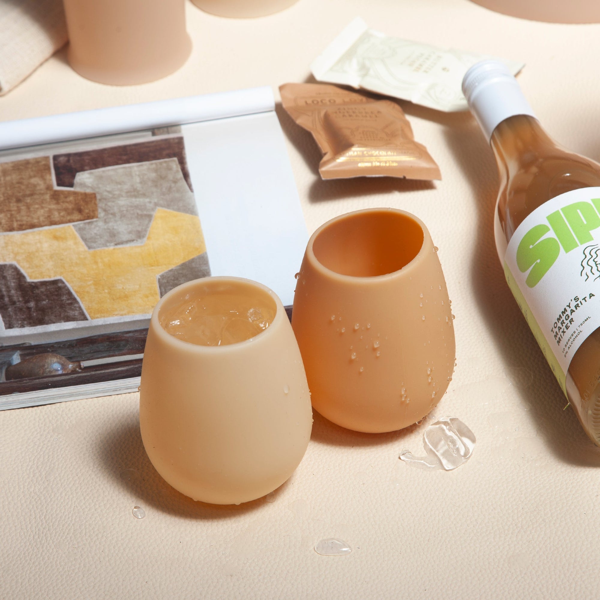 wheat + oat | fegg | silicone unbreakable glasses - porter green | style + sustainability