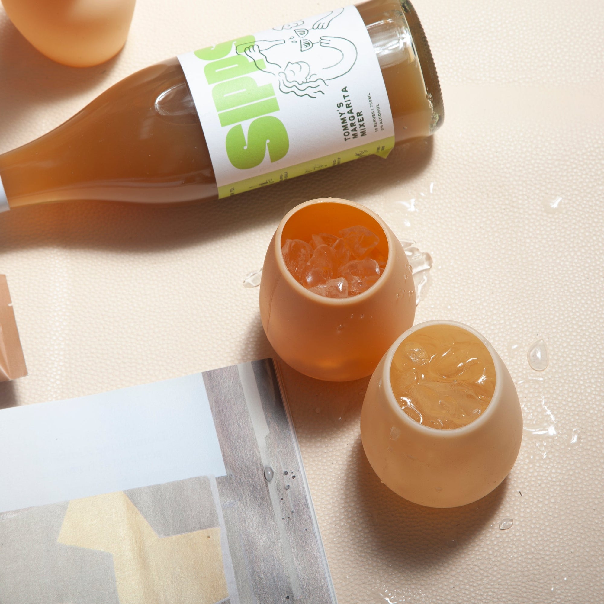 wheat + oat | fegg | silicone unbreakable glasses - porter green | style + sustainability