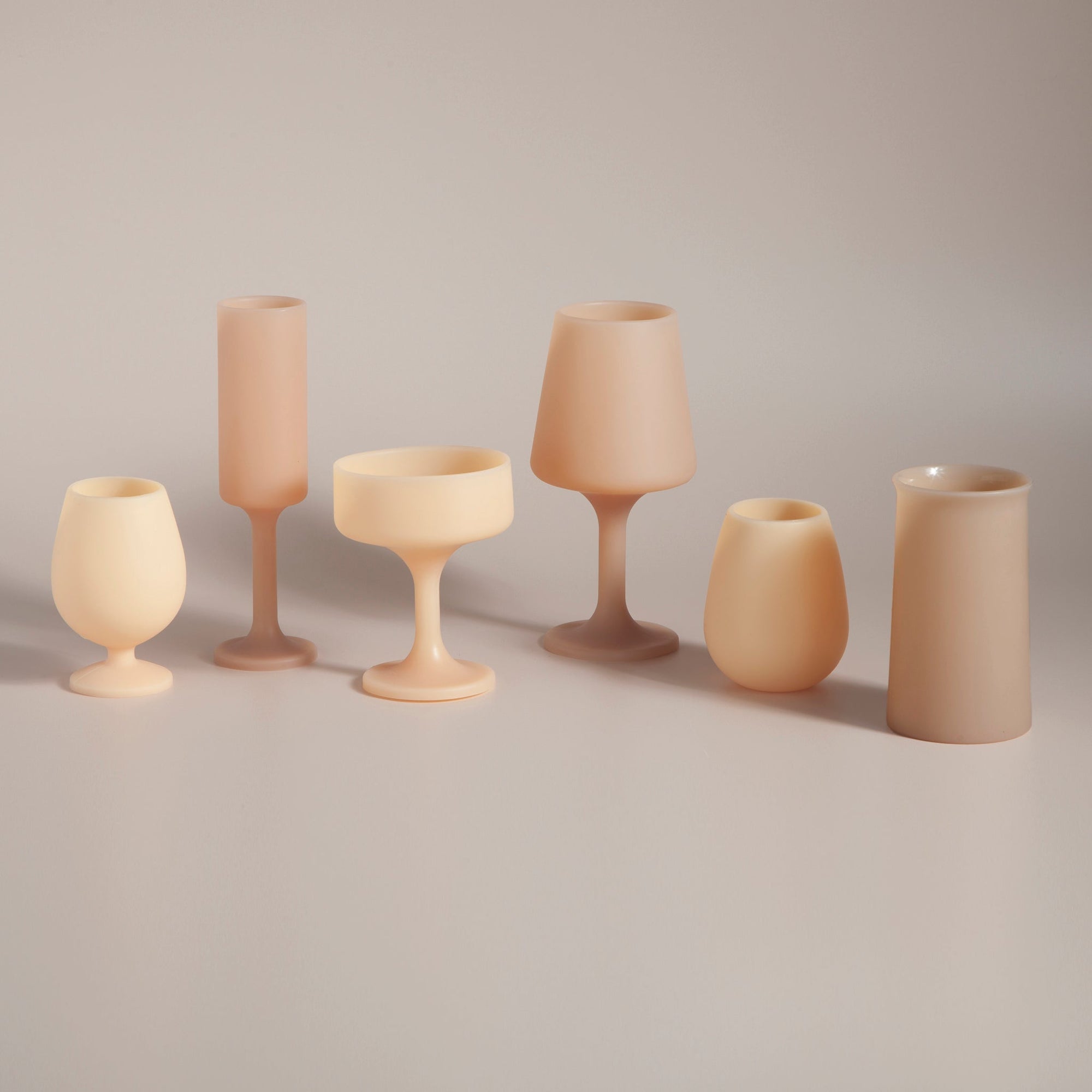 wheat + oat | mecc | silicone unbreakable cocktail glasses - porter green | style + sustainability