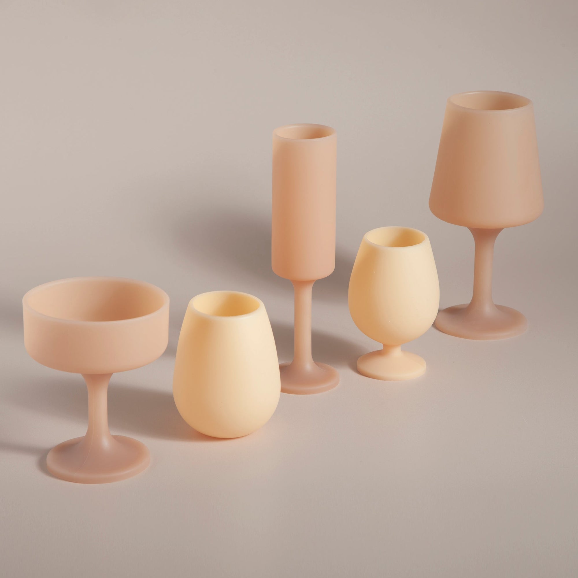 wheat + oat | mecc | silicone unbreakable cocktail glasses - porter green | style + sustainability