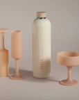 wheat + oat | seff | silicone unbreakable champagne flute - porter green | style + sustainability