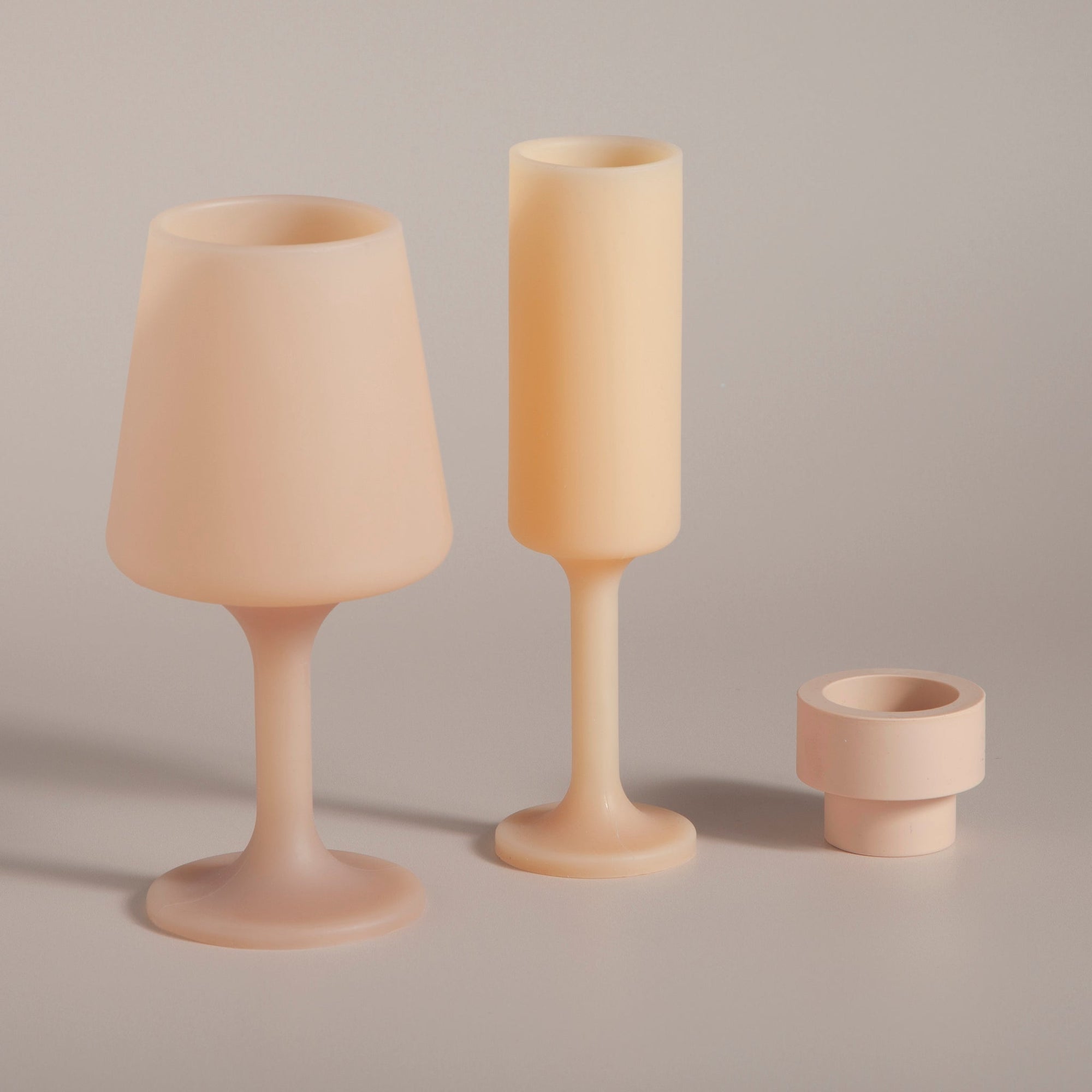 wheat + oat | seff | silicone unbreakable champagne flute - porter green | style + sustainability