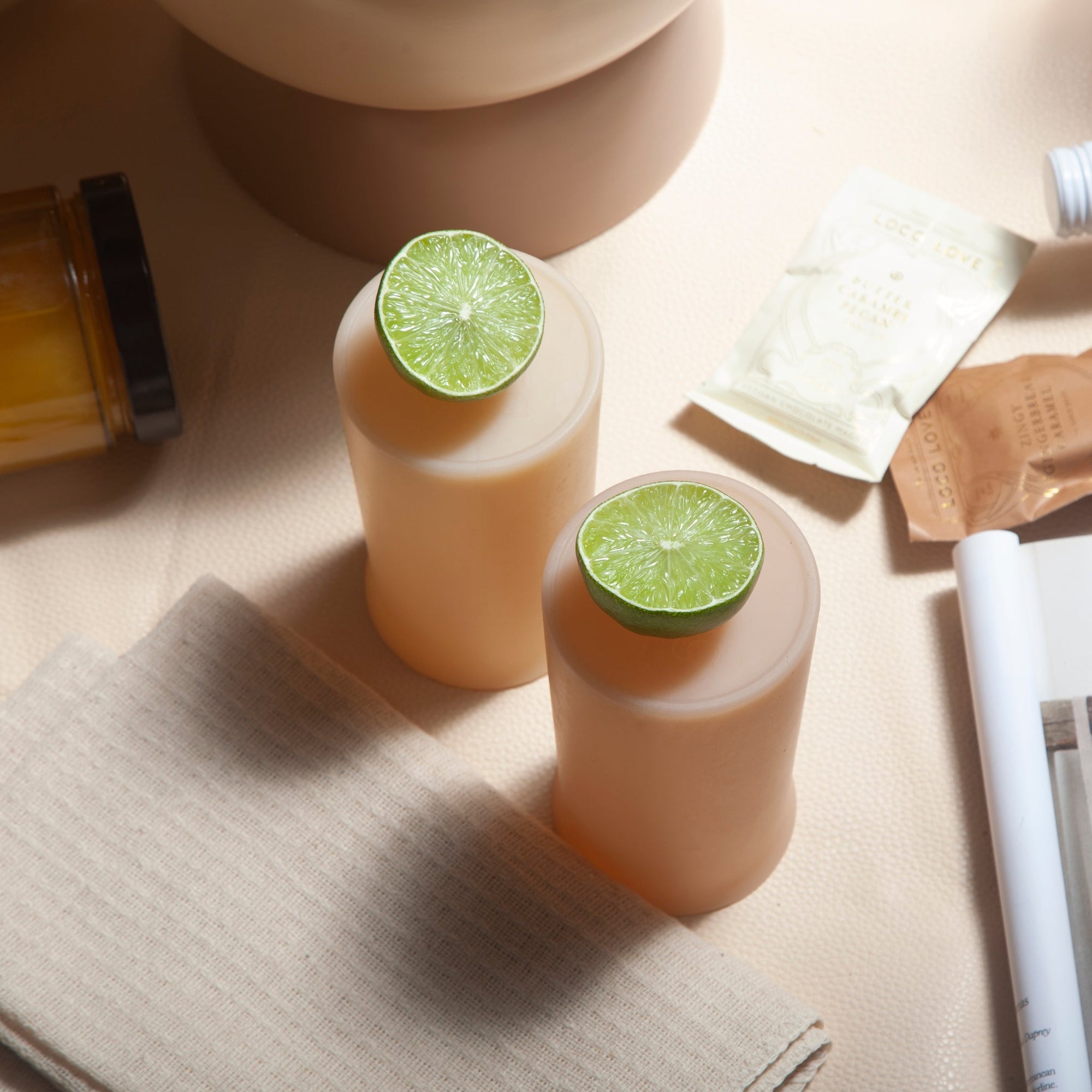 wheat + oat | stegg | silicone unbreakable highball glasses - porter green | style + sustainability