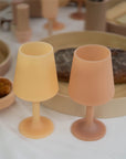 wheat + oat | swepp | silicone unbreakable wine glasses - porter green | style + sustainability