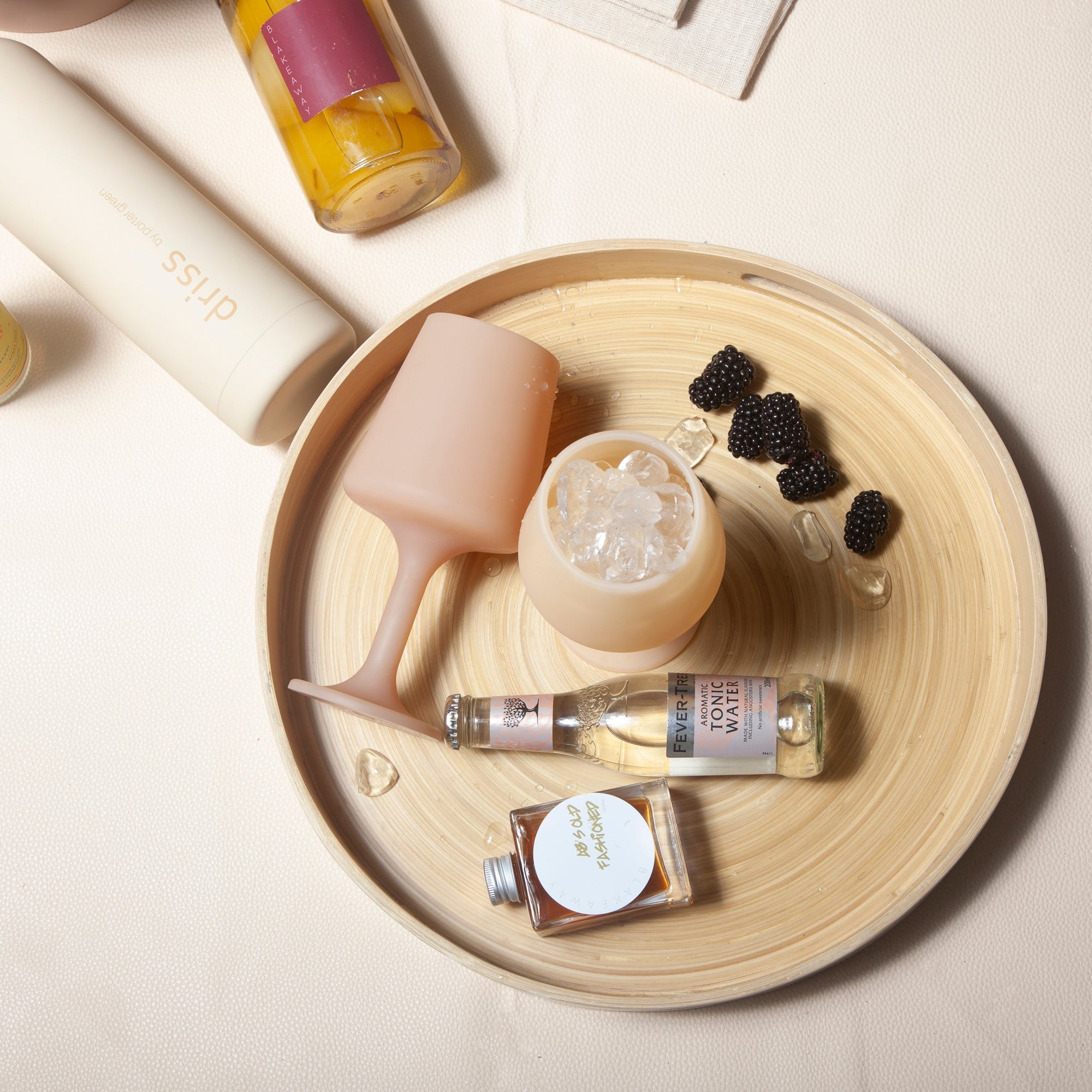 wheat + oat | swepp | silicone unbreakable wine glasses - porter green | style + sustainability